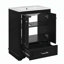 Meuble-lavabo autoportant moderne avec lavabo en céramique et beaucoup de rangement-112430135