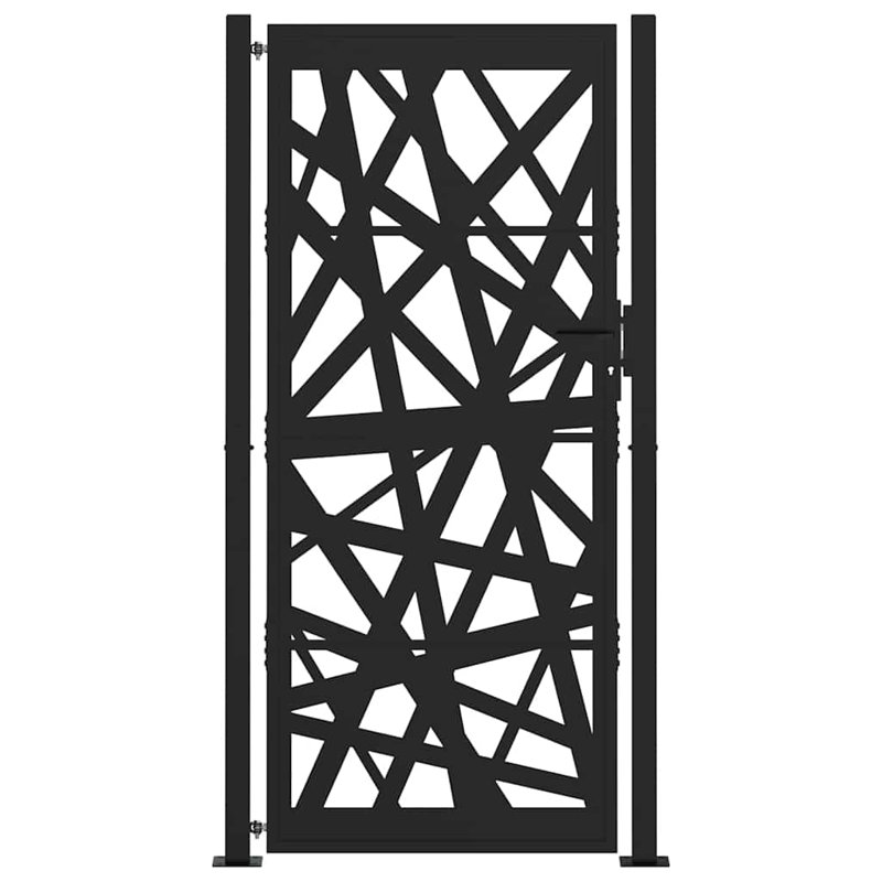 Weathering Steel Gate, 105 x 205 cm, Black