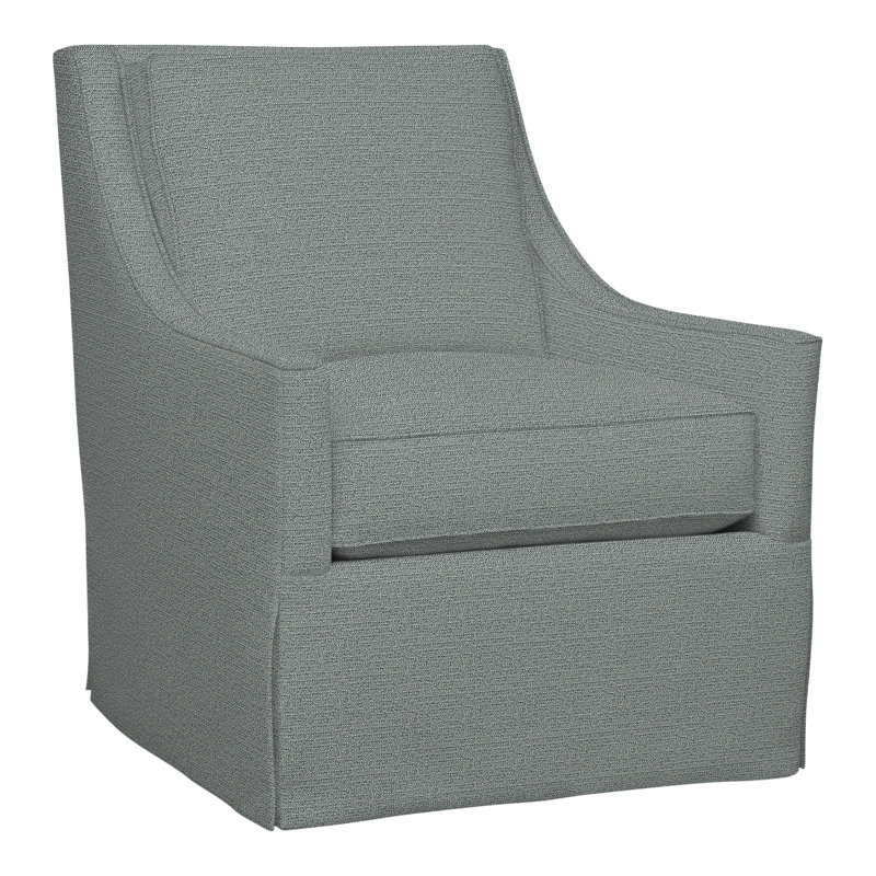 Fairmount Slipcovered Armchair, Tuck Cobalt, Chrome