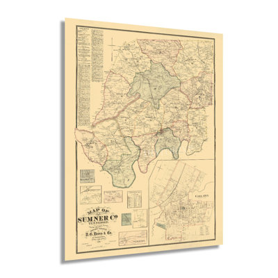 " 1878 Sumner County Tennessee Map "