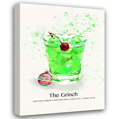 Lark Manor™ Jill, Susan Gallery Wrapped Canvas Art Titled: The Grnch Cocktail
