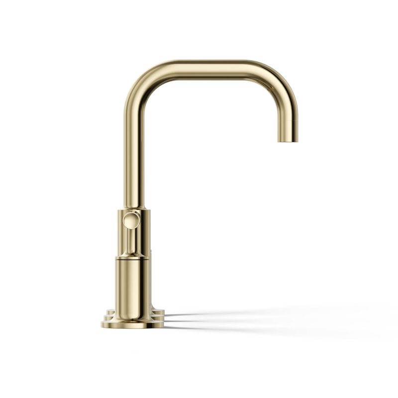 Purist Widespread Faucet, Vibrant French Gold