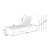 Outdoor Chaise Lounge Chair Set Of 2, Adjustable Outside Chair For Pool Patio Beach Yard, All Weather Use Uv Resistant 400Lbs Weight Capacity-262910459