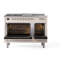 ILVE Nostalgie II Noblesse 48 inch Dual Fuel Range (5 Sealed Burners + Griddle + French Top, Triple Glass Door)-1568569770-1568569774-1568569779