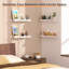 6 tablettes flottantes blanches