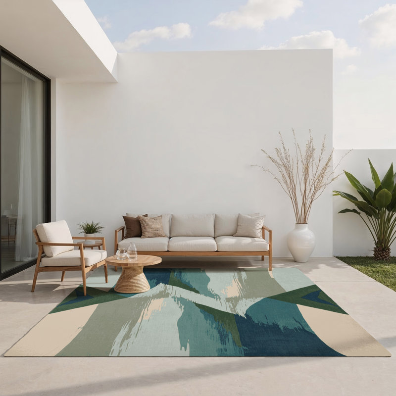 Tapis intérieur et extérieur Aurora, Rectangle 5 pi x 7 pi