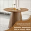 Table de salle à manger en bois flexible et extensible avec pieds à lattes