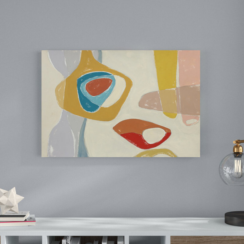 «Tidelands Abstract III» par Rob Delamater - peinture sur toile tendue, H 24 po x l 36 po