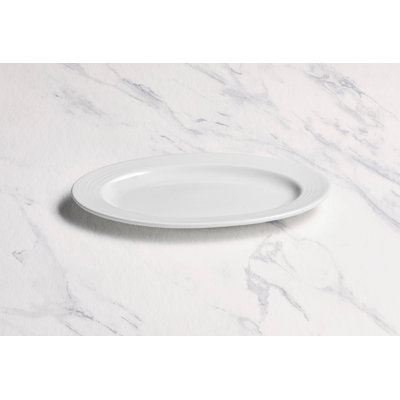 Premium Porcelain Oval Platter | Ivory | Microwave & Dishwasher Safe