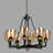 8 - Light Dimmable Drum Chandelier