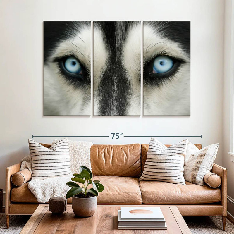 Brampt Sky Eyed Husky, 42" H x 65" W