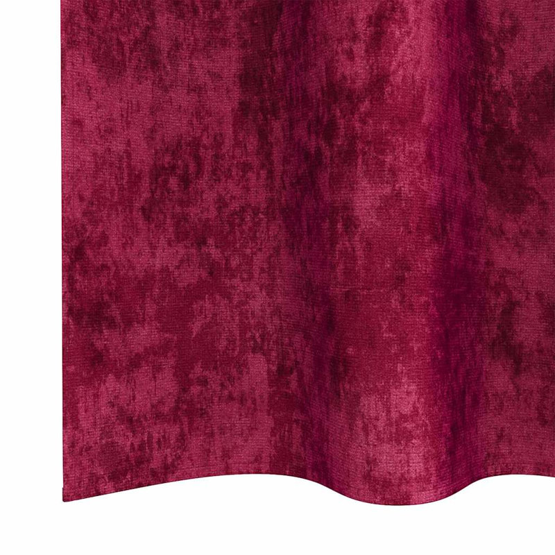 Alithia Velvet Room Darkening Curtain Pair, 140cm Width x 245cm Drop, Wine Red