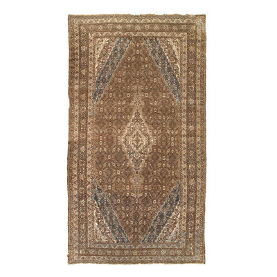 Rouille persane antique Mahal 9 pi 3 po x 16 pi 4 po