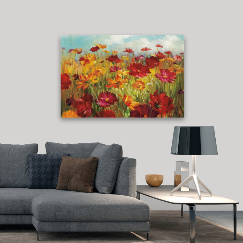 Cosmos Fields - Cosmos dans le champ, H 32 po x l 48 po