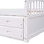 Lit plateforme simple avec rangement en bois massif et 6 tiroirs-284968219