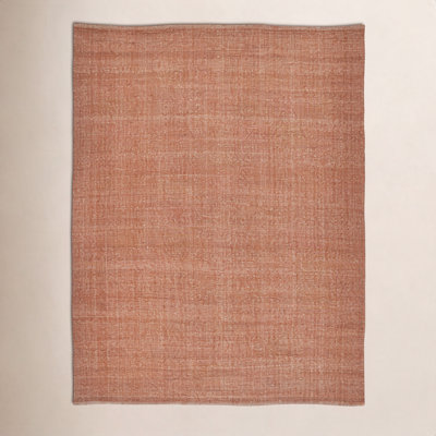Fleurette Orange Hand-Woven Rug