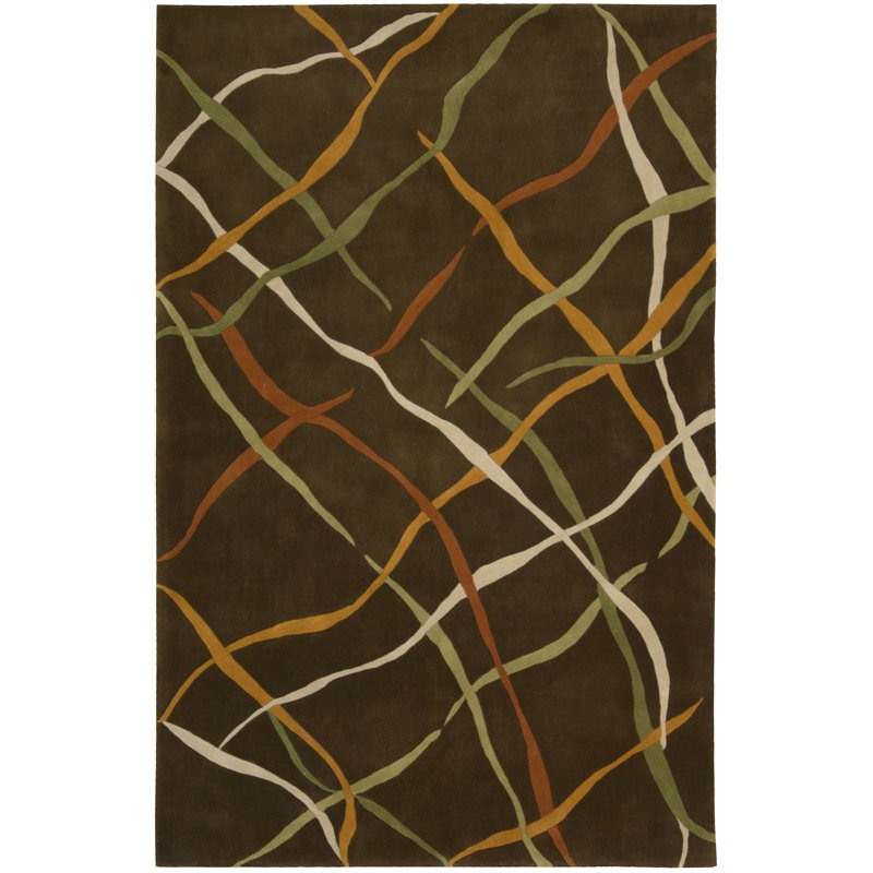 Laton Wool Abstract Indoor Rug, Rectangle 1'9" x 2'9"