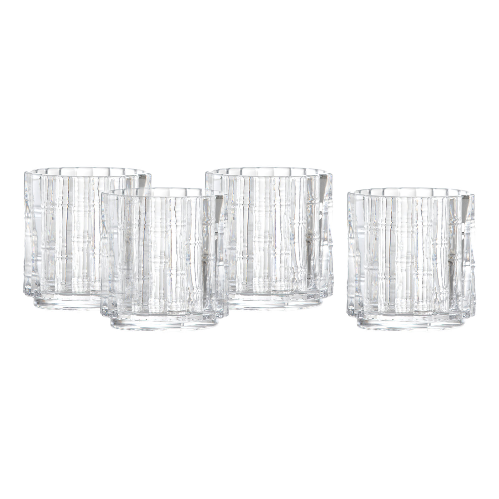 Fortessa Glass, 11 Ounce Double Old Fashioned (Set of 4), Clear