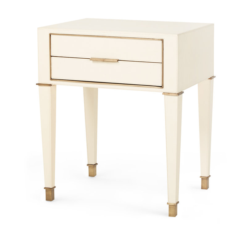 Hunter End Table, Ivory