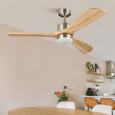132cm LED Ceiling Fan with Dimmable Light Kit and Remote