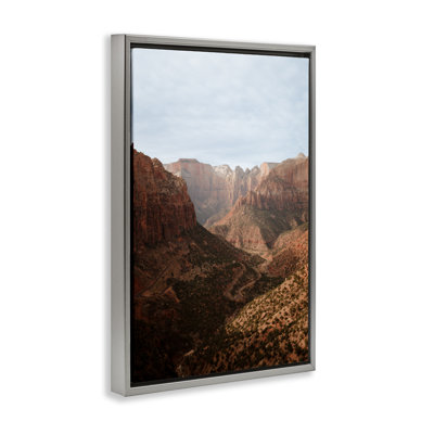 Cadre flottant Vast Canyon Zion Park, design par Jade Sharp Photo
