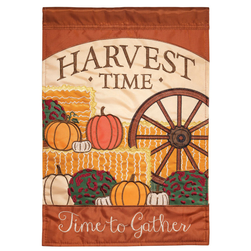 Double Sided Nylon Thanksgiving Garden Flag, 18" x 13"