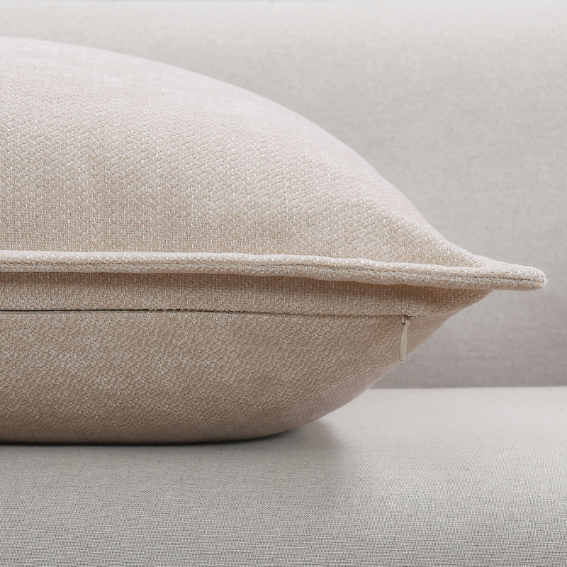 Castana Reversible Throw Pillow, Beige