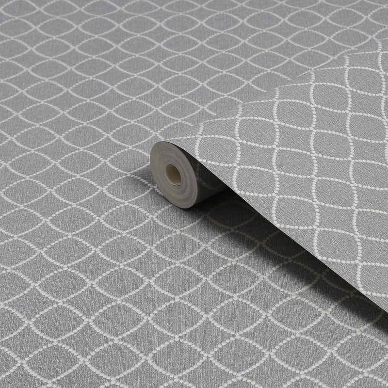 Superfresco Lilibet Geometric Wallpaper, Grey