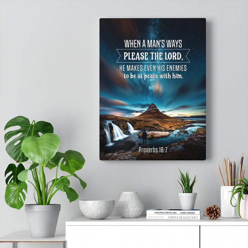 Peace With Enemies - Wrapped Canvas Print, 41cm H x 30cm W