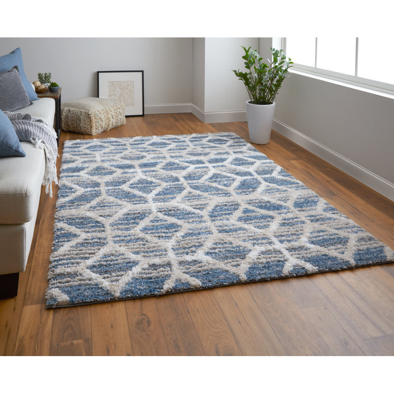 Tapis bohémien et éclectique en polyester Caide, Rectangle 7 pi 11 po x 10 pi