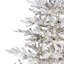 Pre-Lit Medium Flocked IPT Artificial Garden Christmas Tree - Warm White LED Lights-96951350