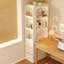 Armoire de coin en bois manufacturé blanc-1076355182