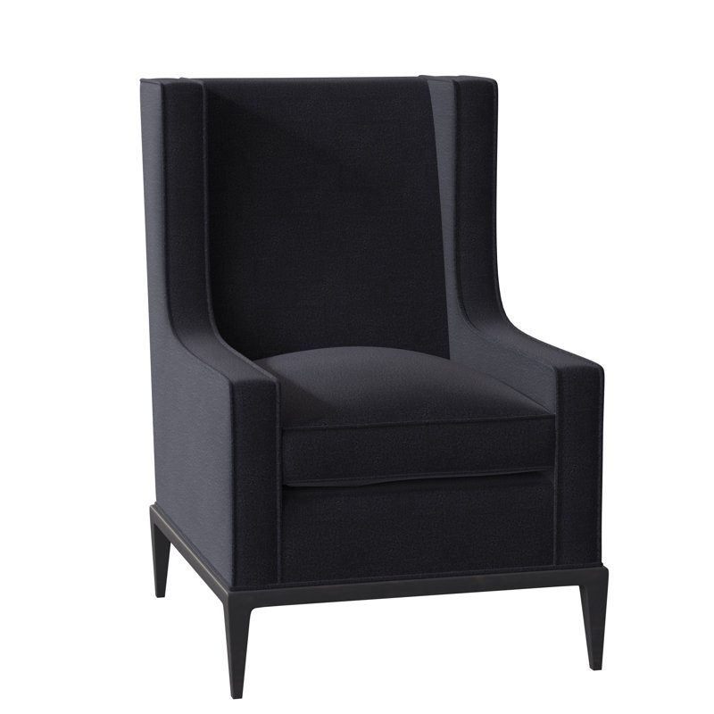 Fauteuil à oreilles 28 po Claxton, Espresso, Marine de Venise