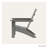 Jamarion HDPE Plastic Outdoor Adirondack Chair-104329954