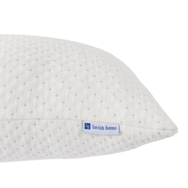 Charcoal Infused Memory Foam Body Pillow with Bamboo Cover - for Side, Stomach, and Back Sleepers