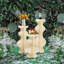 Ensemble de 3 pots à fleurs décoratifs en carton