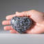 Genuine Polished Indigo Gabbro Heart (0.66 Lbs)-622658114