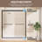 68" - 72'' W X 75'' H Double Sliding Shower Door Semi-Frameless Bypass Door Alcove Aluminum Door With Clear Tempered Glass-119868708