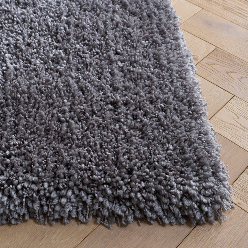 Assar Handmade Tufted Gray Area Rug, Square 9'