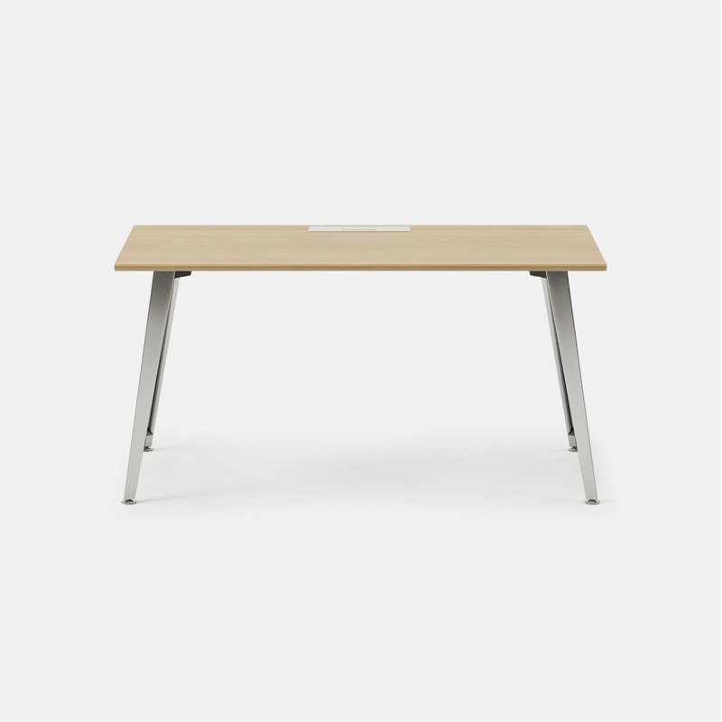 Office Desk, 30" H x 60" W x 30" D, Mirror, Woodgrain