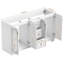 Meuble-lavabo de 152 cm avec lavabo, détails sculptés, 4 portes à fermeture amortie, 3 tiroirs et grand espace de rangement, blanc-49842700