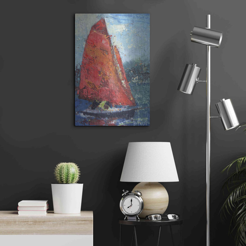 " Red Sail " by Beth Forst, 24" H x 16" W