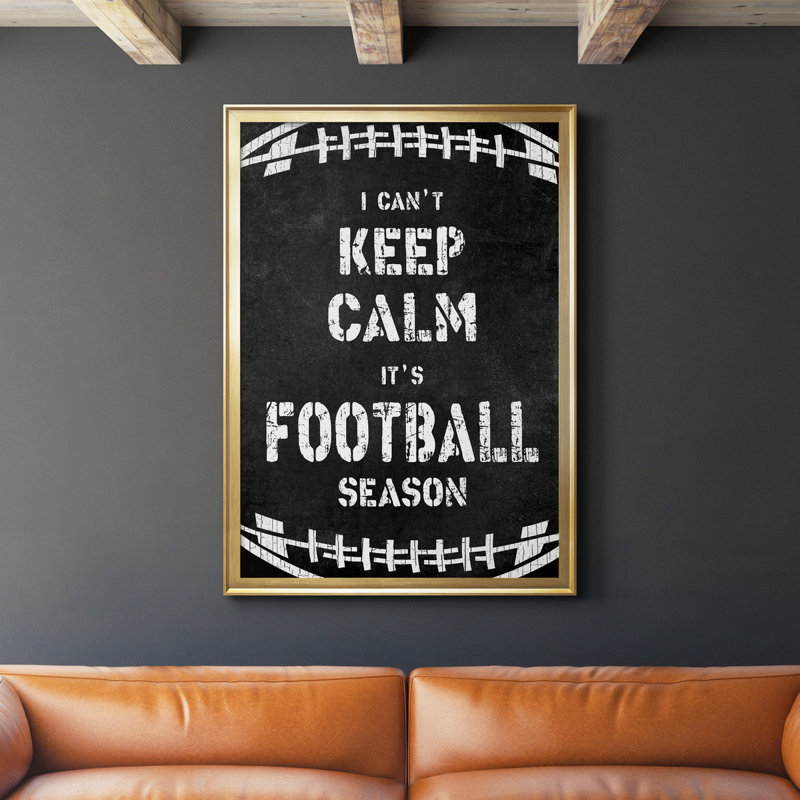 «Don't Keep Calm», art textuel sur toile, H 26,5 po x l 36,5 po x P 1,5 po, Or
