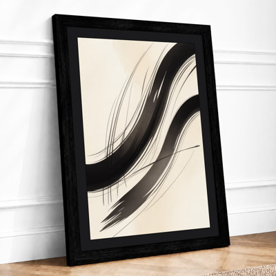 Flowing Lines In Ink Minimalist - Print