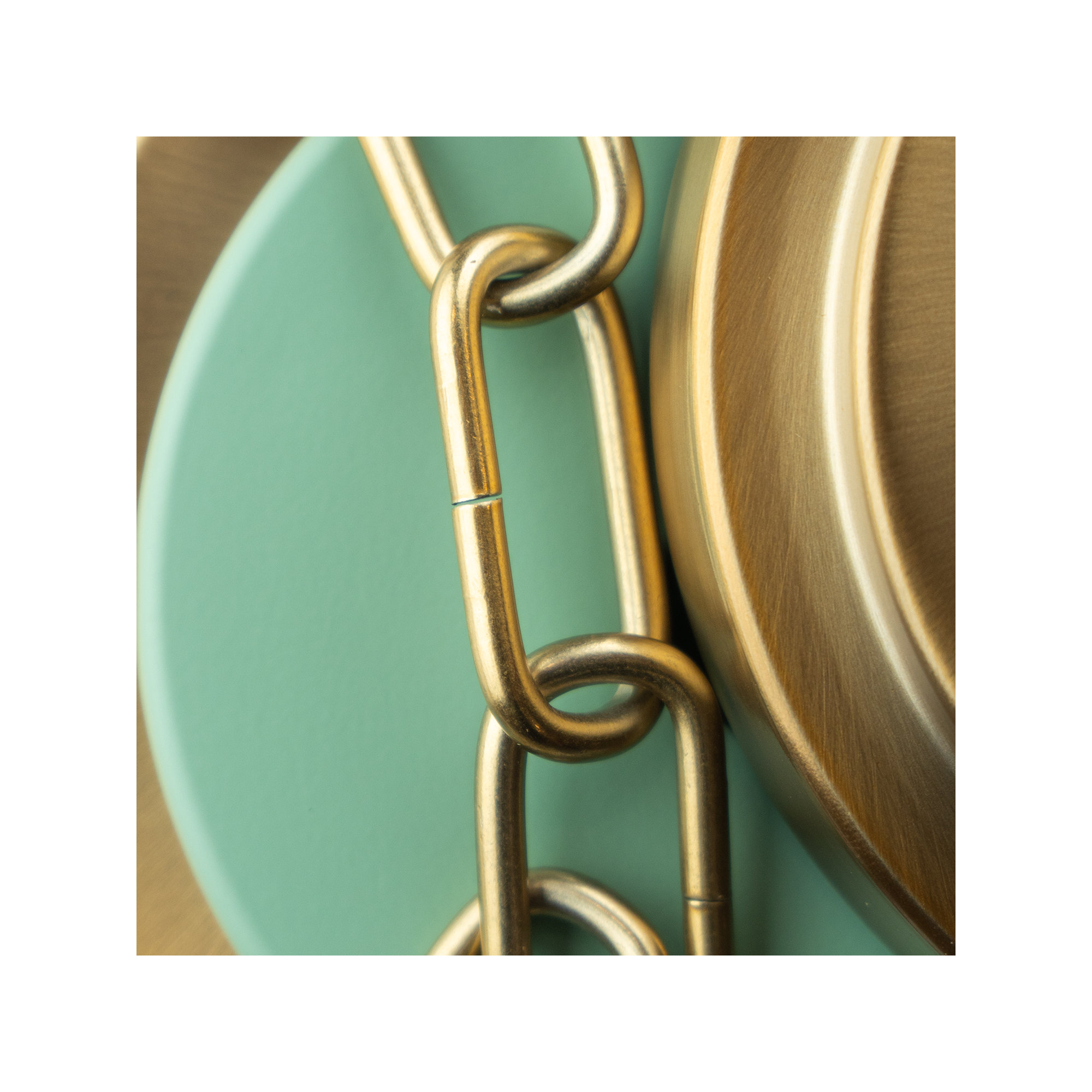 Kinston 1-Light Metal Cone Pendant , Green, Gold