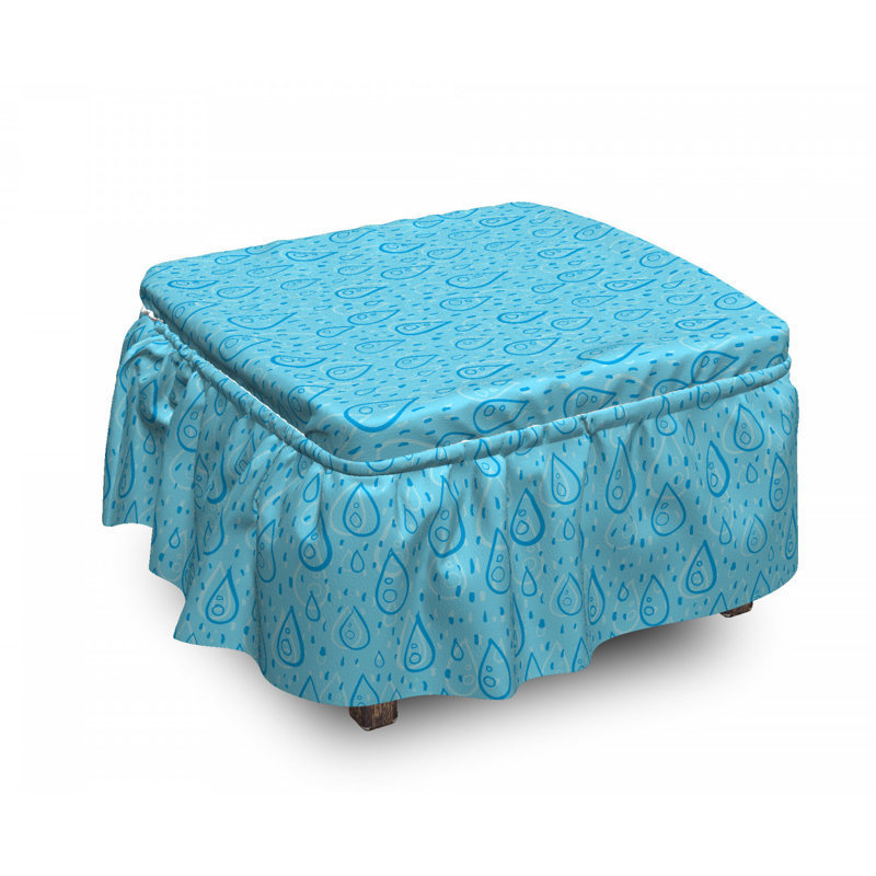 Housse pour repose-pieds aquatique calme