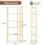 180cm H x 80cm W Metal Etagere Bookcase-114332250