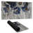 Blue blurry flowers - 15.75"x31.50" Desk mat