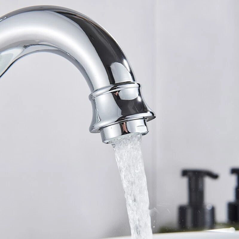 Chrome Cloakroom Basin Mixer Tap Mono 360° Bathroom Sink Tall Single Lever Tap
