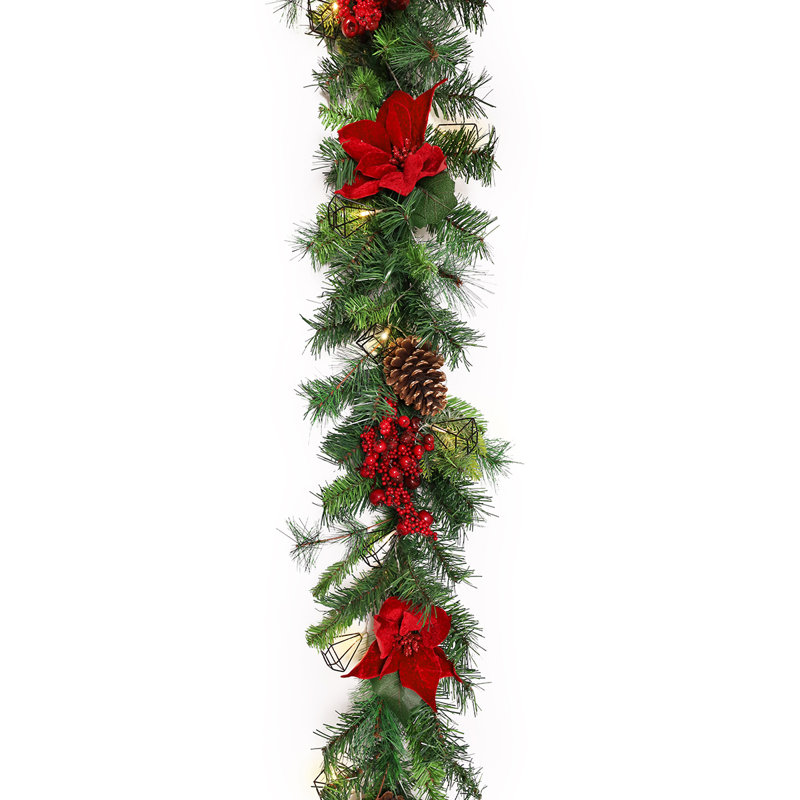 Ensemble de guirlandes de Noël 72 po avec guirlande de pin